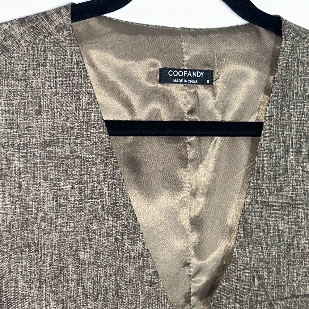 COOFANDY‎ Men's Casual Business Vests Lightweight Slim Fit Small